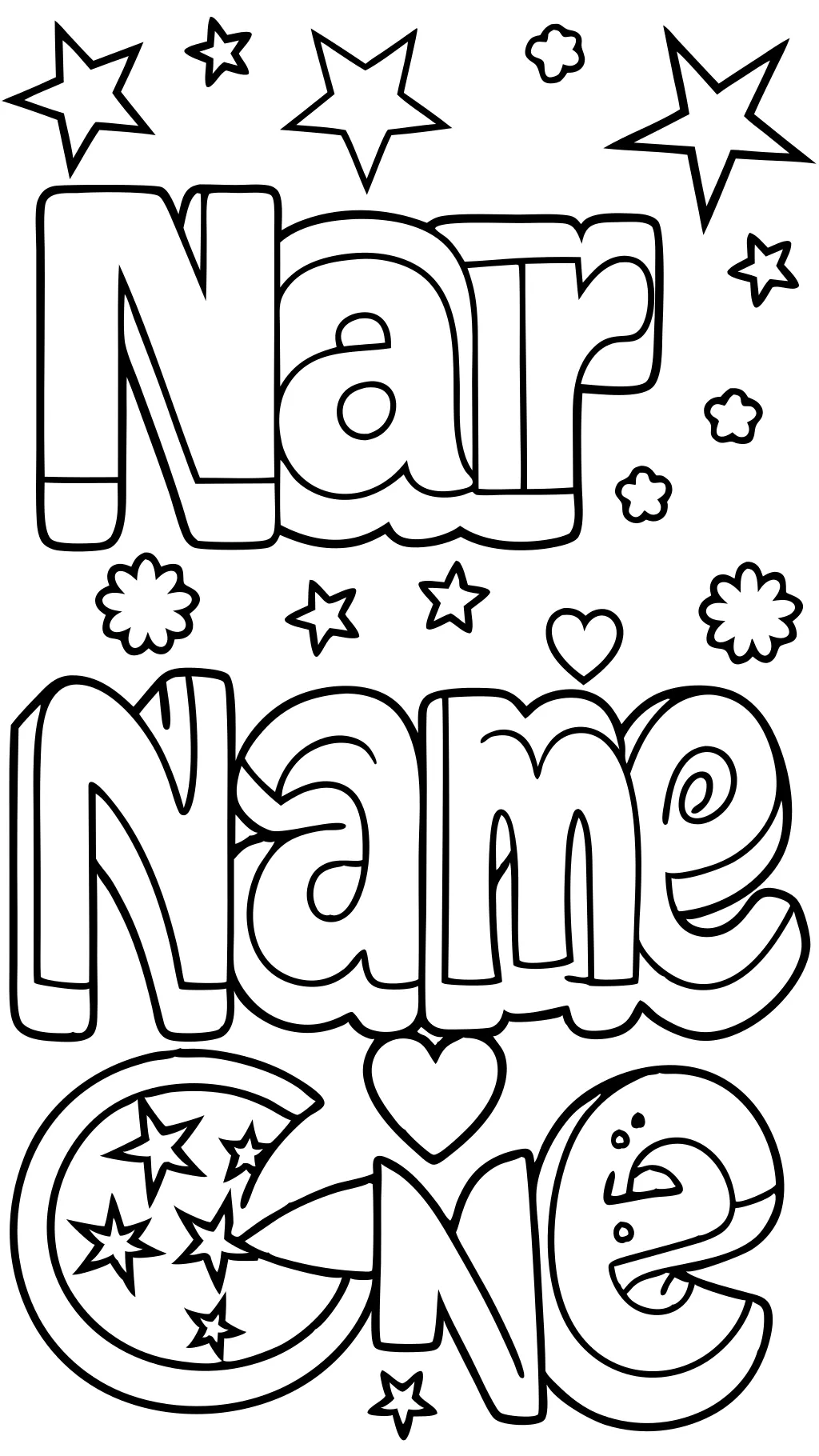 name coloring pages to print